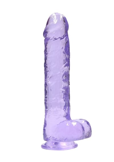 Shots - RealRock Realistische Dildo met Ballen - 25,4 cm purple