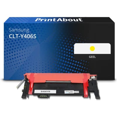PrintAbout huismerk Toner CLT-Y406S (SU462A) Geel Geschikt voor Samsung