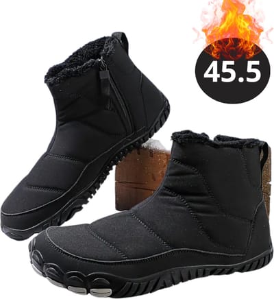 Nivard Snowboots - Sneeuwschoenen - Sneeuwboots - Heren - Wintersport - Ski - Skischoenen - Zwart - 45 - Antislip