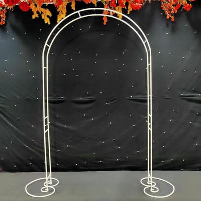 Rozenboog - Tuinboog Decoratie - Bruiloft Versieren - Stevig Metaal - 230 cm Hoog - Wit