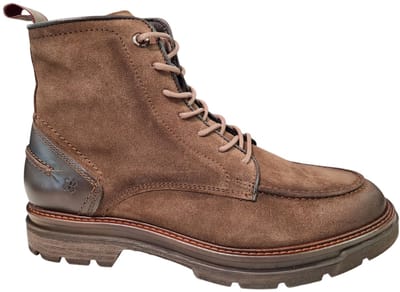 Berkelmans Bruin Suede Heren Veterboots - Bruin - 46