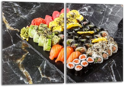 TMK ArtDeko - Snijplank - Glas - Sushi - 2x40x52