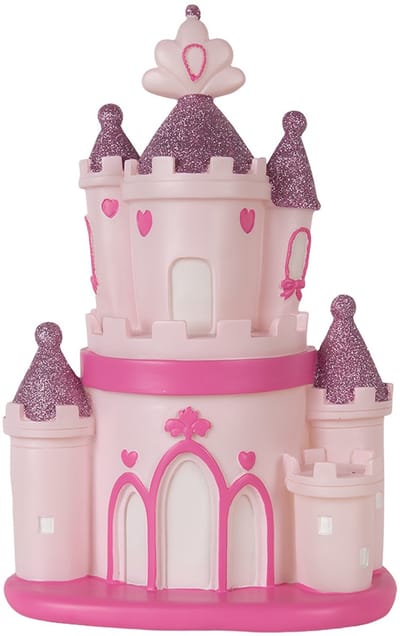 Clayre & Eef Nachtlampje Kind LED 23x16x35 cm Roze Kunststof