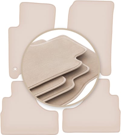PREMIUM beige vloermatten voor: Jeep Cherokee Liberty KJ off-road 2002-2007