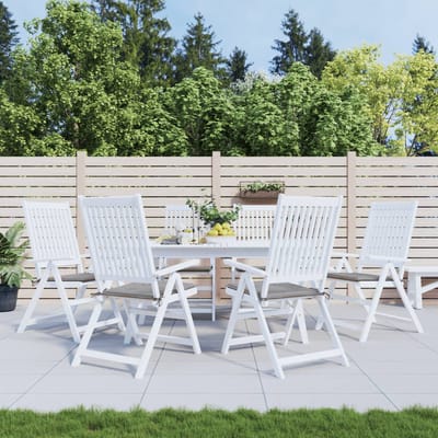 vidaXL - Tuinstoelkussens - 6 - st - 50x50x3 - cm - oxford - stof - grijs