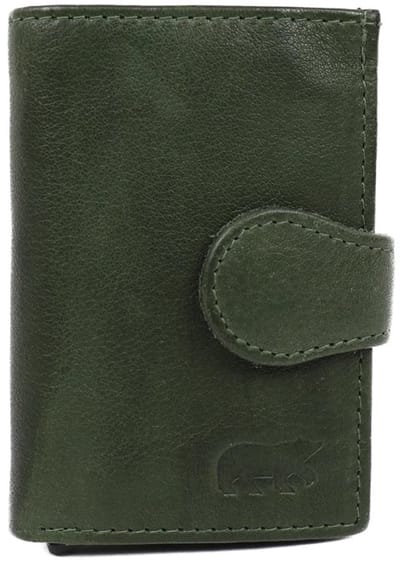 Bear Design Evie CP6813 Pasjeshouder (met muntgeld klepvakje) - Green