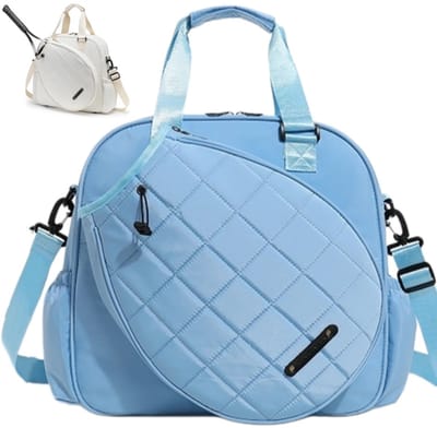Tennistas – Waterdicht & Multifunctioneel (Volwassen formaat) – Racketas – Waterdichte schoudertas – Verstelbare draagband – Met handvat – Unisex – Geschikt voor badmintonrackets – Ideaal voor outdoor fitness & reizen – 36 x 34 x 16 cm