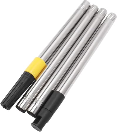 Telescoopsteel - Verlengstok - Schilderwerk Uitbreiden - Uitschuifbaar tot 115m - 4-delig - Zilver
