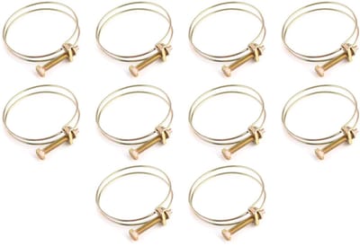 Allecto - Slangklemmen - 10 Stuks - Verstelbaar - 28mm-32mm - Voor Water- en Persleidingen - Compact