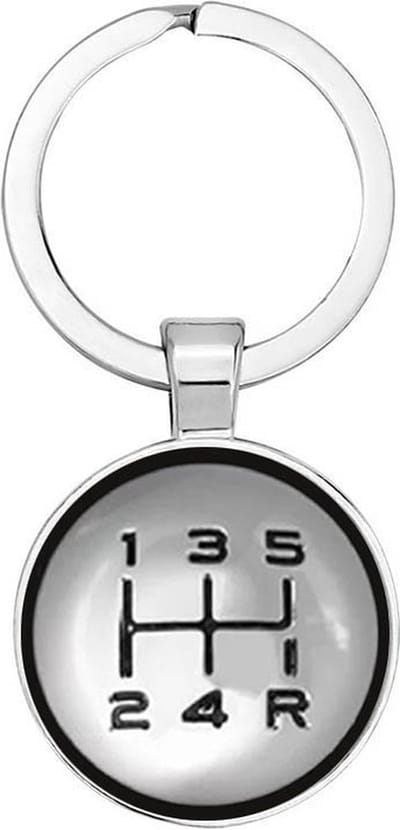 Akyol - Auto pook Sleutelhanger - auto - mensen die houden van auto's - versnelling - shift - auto liefhebber - verjaardagscadeau - kado - gift - geschenk - 2,5 x 2,5 CM