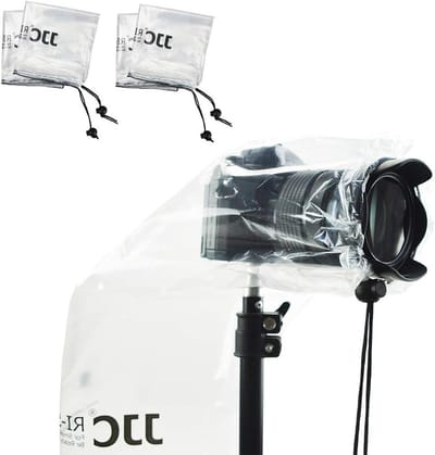 Set van 4 Camera Cases voor Canon, Nikon en Sony met ruimte voor Lens en Flitser tot 28 x 17 cm, Transparant en Beschermend