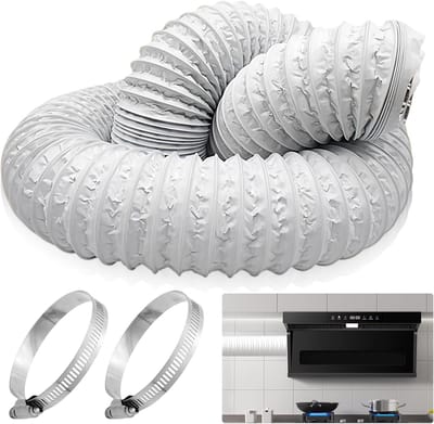 Flexibele Afvoerslang 100mm - 6m Ventilatieslang voor Airconditioning, Wasdroger en Afzuigkap