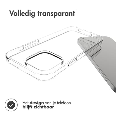 Accezz Hoesje - Geschikt voor Apple iPhone 14 Pro Max - Clear Backcover - Transparant