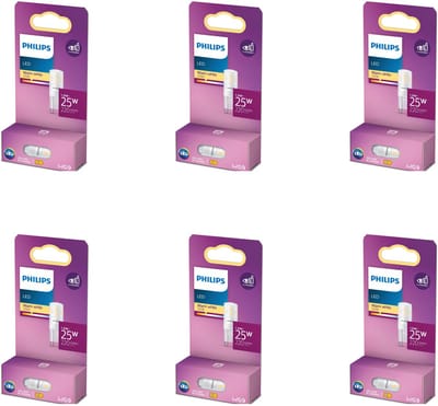 Philips Voordeelverpakking - G9 - LED Capsulelamp - 25W - Niet Dimbaar - Warmwit Licht - Set van 6 Stuks