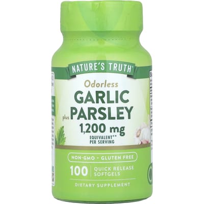 Nature'S Truth, Knoflook Plus Peterselie Zonder Geur, 100 Zachte Capsules
