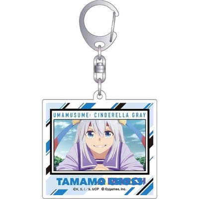 Uma Musume Pretty Derby Oguri Cap Belno Light Fujimasa March Tamamo Cross Symboli Rudolf Porte-clés Acrylique Pendentif Sac Cadeaux pour Fans 6 cm white