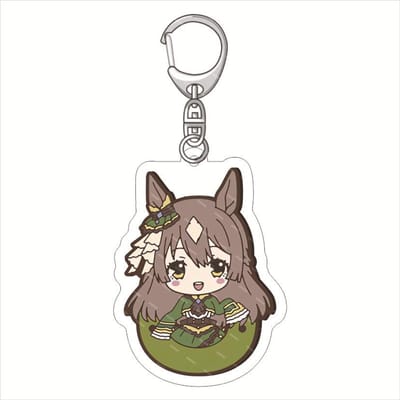 Kawaii Anime Pretty Derby Figurines Agnes Tachyon Mejiro McQueen Narita Taishin Cosplay Porte-clés Acryliques Cadeaux d'Anniversaire pour Fans 6CM 6 cm gray