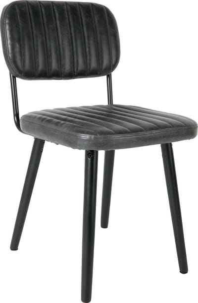 ANLI STYLE CHAIR JAKE WORN BLACK