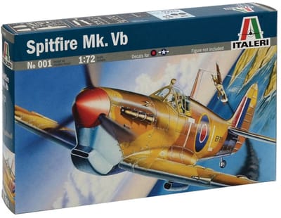 Italeri Modelbouwpakket Militaire voertuigen - 0001 Spitfire MK.VB Plastic - 1:72 - Modelbouw