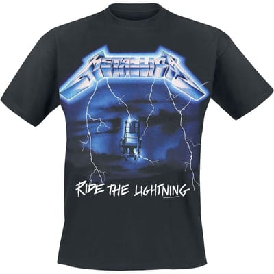 Metallica T-shirt - Ride The Lightning - S tot 5XL - voor Mannen - zwart