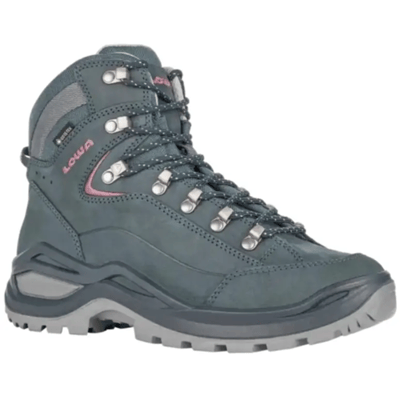 Lowa Renegade Evo GTX Mid Wandelschoenen Dames (Maat - 9, Kleur - Steelblue/Oldrose)