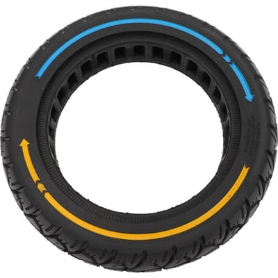 9.5x2.125 Elektrische Scooter Massieve Band 9.5 Inch 36 Groeven Anti-Slip Rubber Off-Road Band Geschikt voor M365 230x50 Opblaasbaar black