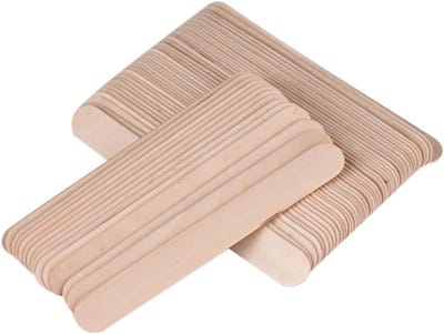100 stuks wegwerp houten spatels voor waxen - Tong depressor voor ontharing - Craft sticks
