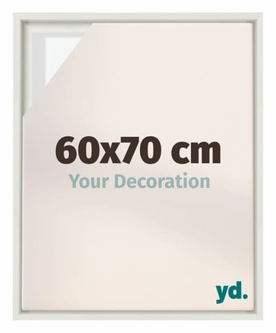 Your Decoration - Baklijst 60x70 cm - Wit Mat - Baklijst voor Canvas - MDF - Lyon