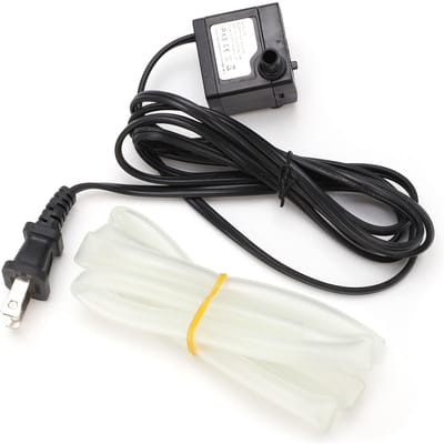 Mini Onderdompelpomp 3W 80GPH Stil met 3,3ft Slang voor Aquarium AC black