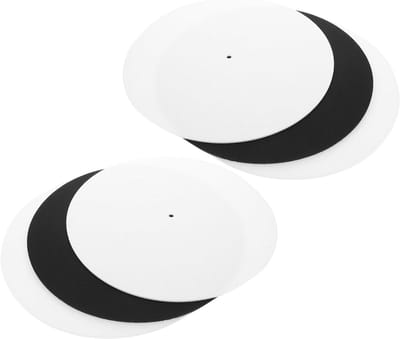 Platenmat Set - Draaitafel Onderlegger - Vinyl Geluid Verbeteren - Antistatisch Vilt - 295 cm Diameter - Diverse Kleuren