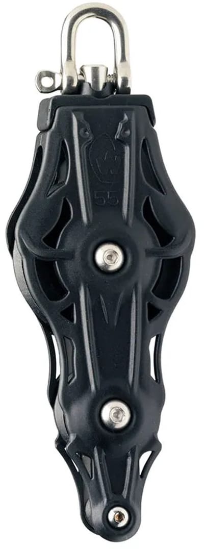Wichard Draaibare Vioolsluiting Met Katrol 10 Mm Zilver 45 mm