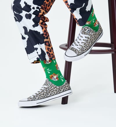 Happy Socks Tiger Sock - unisex sokken - Unisex - Maat: 36 - 40