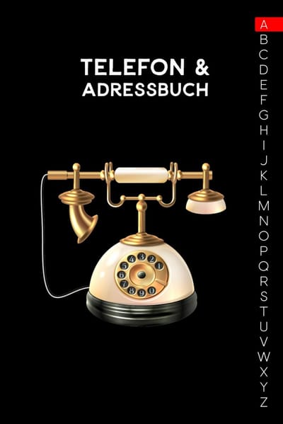Adres- en Telefoonboek A5 met A-Z Register voor 365 Contacten
