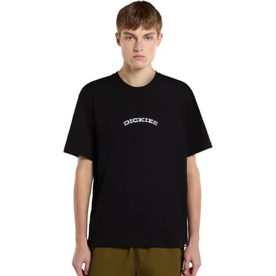 Curved Logo Tee Short Sleeve - Black T-Shirts
