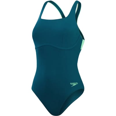 Speedo Flex Band With Integrated Swim Bra Zwemkleding Blauw UK 32 / BD Vrouw