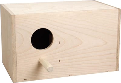 Nestkast Agaporniden Horizontaal - Bruin - 25 x 15 x 15 cm