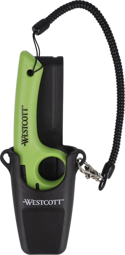 Westcott snijmesset - Safety - keramisch - met vingergat, houder en koord - AC-E17531-SET