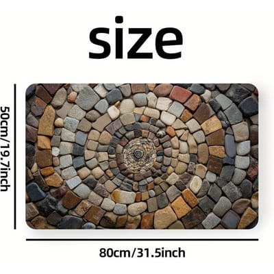 Diatomeeënaarde Vloermat Vocht absorberende Badkamervloermat Badkamerdeur Voetmat Steen Entree Deur Antislip Mat 60 * 90Cm