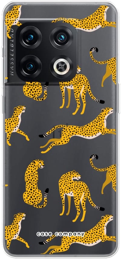 Case Company® - Hoesje geschikt voor OnePlus 10 Pro hoesje - Luipaard - Soft Cover Telefoonhoesje - Bescherming aan alle Kanten en Schermrand
