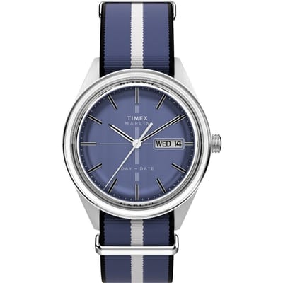 Timex Marlin Jet TW2Y37400 Horloge - Textiel - Blauw - Ø 38 mm