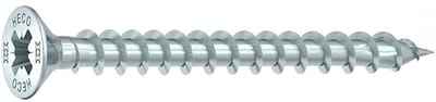 HECO TOPIX-Plus spaanplaatschroef 3,5x45mm - platkop - verzinkt - voldraad - PZD 2 - 60316 (Per 200 stuks)