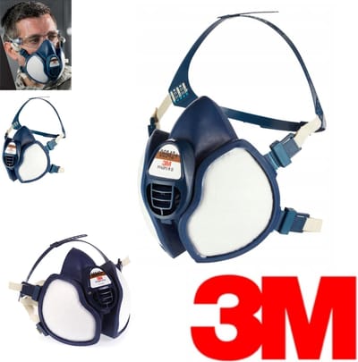 3M origineel 06942+ half gelaatsmasker met filters-zacht-lichtgewicht-comfort tijdens langere gebruiksduur-V-vormige ophanging