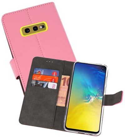 Booktype Telefoonhoesjes - Bookcase Hoesje - Wallet Case - Geschikt voor Samsung Galaxy S10e - Roze
