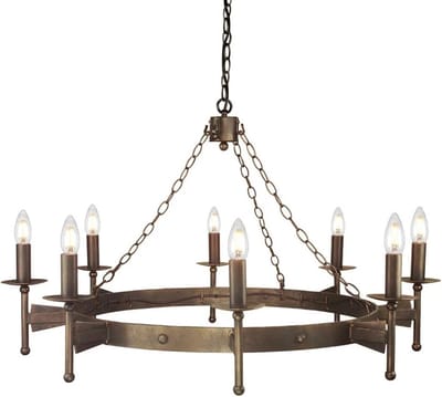 Elstead Lighting LED Kroonluchter | 8X E14 Max 60W | Dimbaar | Old Bronze