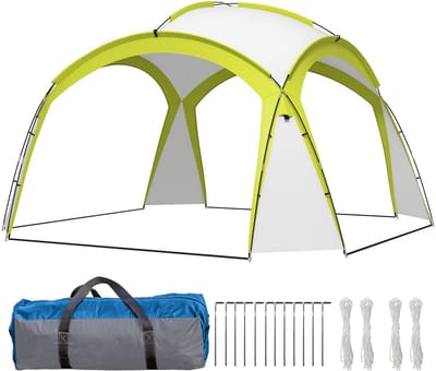 Evenementenluifel - 3.5x3.5m Tuinpaviljoen - Met Ophanghaak En Waterafstotend - Voor Feest En Terras - Groen