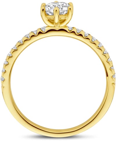 14K Geelgouden Ring Lab Grown Diamant 0.71ct F VS – 4035567
