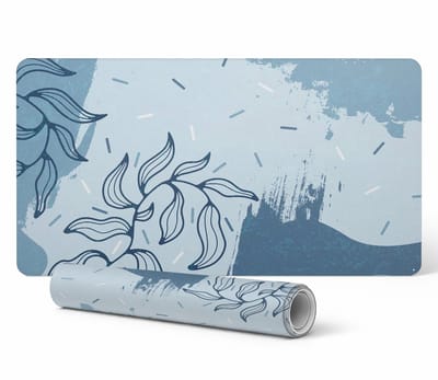 Gaming bureauonderlegger met abstract plantenpatroon 90x45 cm