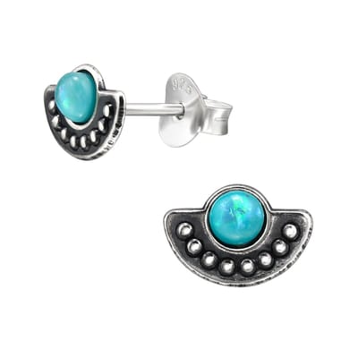 Montebello Oorbellen Bina - 925 Sterling Zilver - Vintage - 8.5x6mm