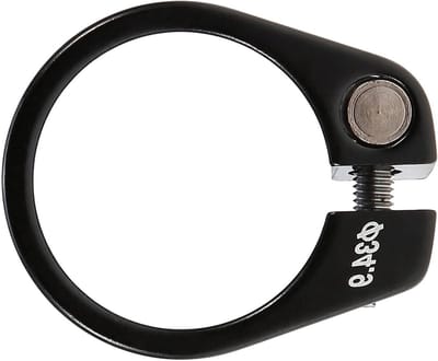 Zadelpenklem Aluminium - Fietszadelklem - Fietszadel Verstellen - Lichtgewicht Aluminium - 349 mm - Zwart