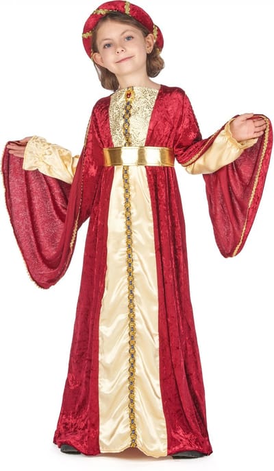 Pak van een middeleeuwse koningin voor meisjes - Verkleedkleding - 116/122